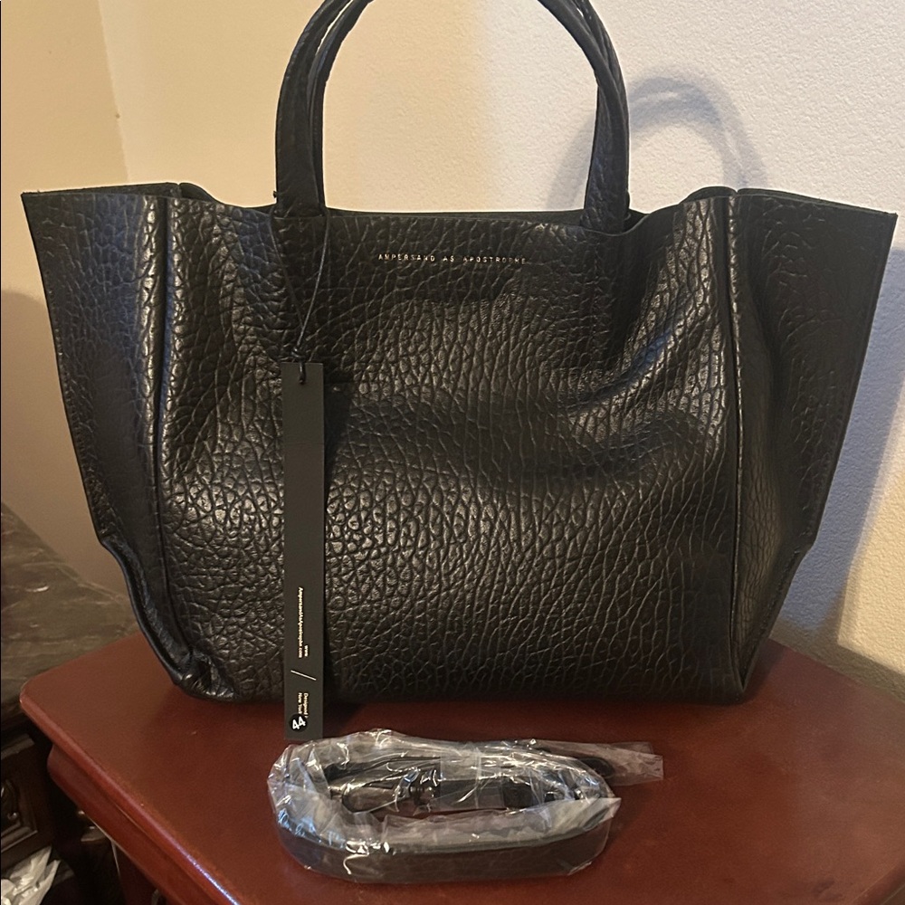 Ampersand as apostrophe Elegant Black Women's Tote Bag
